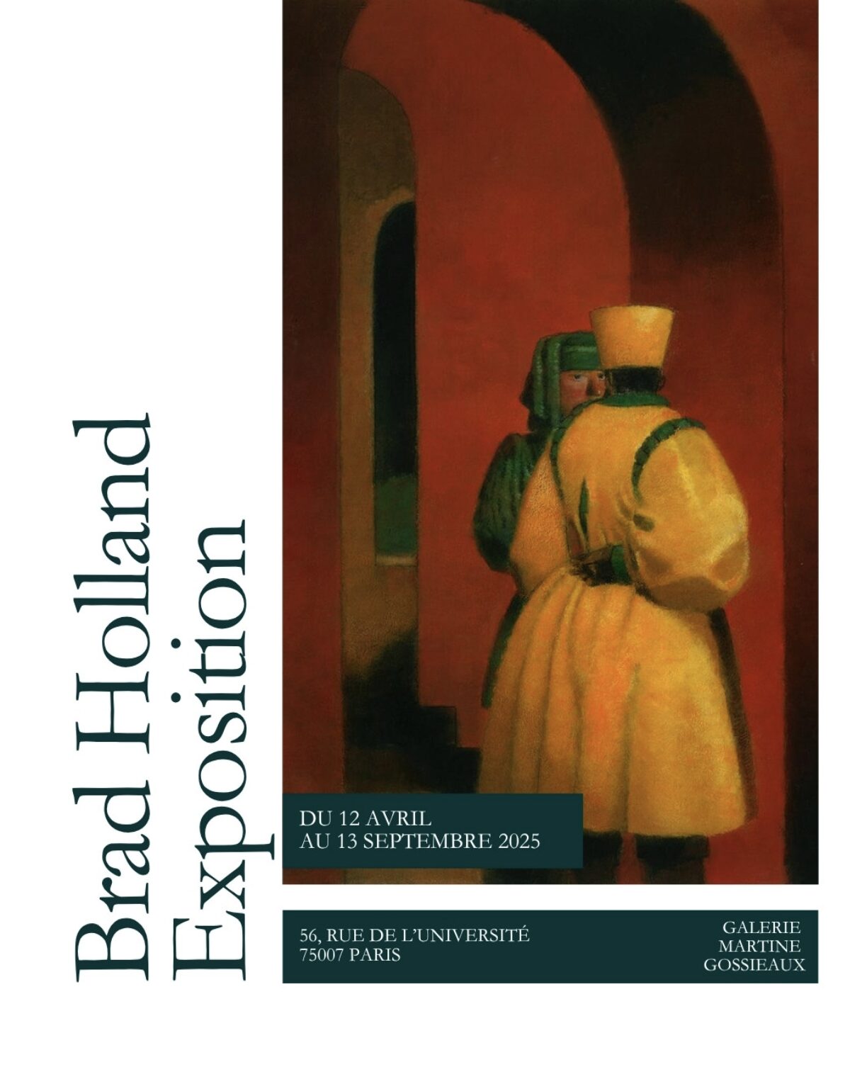Affiche promotion pour l'exposition Brad Holland