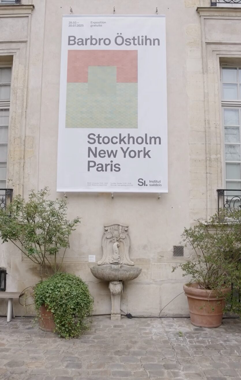 Affiche qui promeut l'exposition Barbro Östlihn.